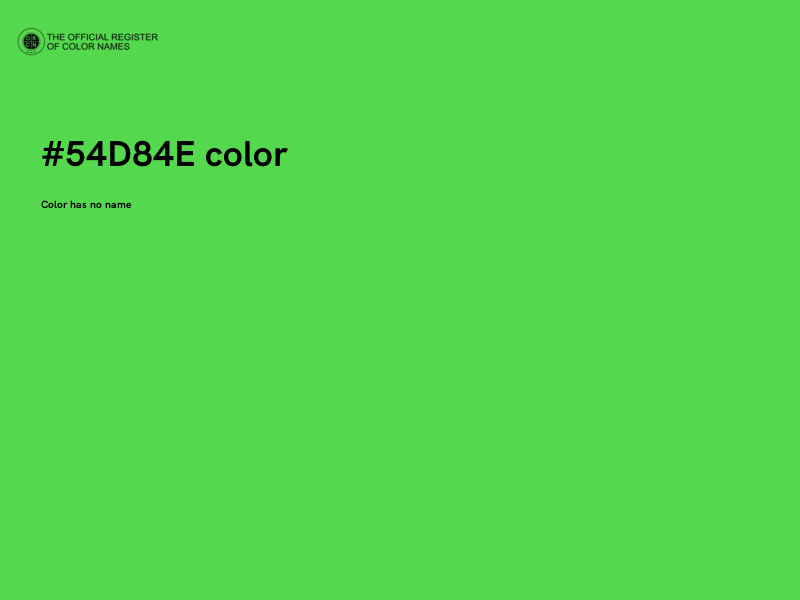 #54D84E color image