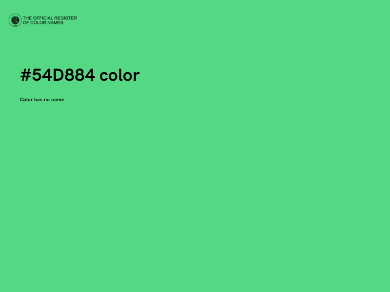 #54D884 color image
