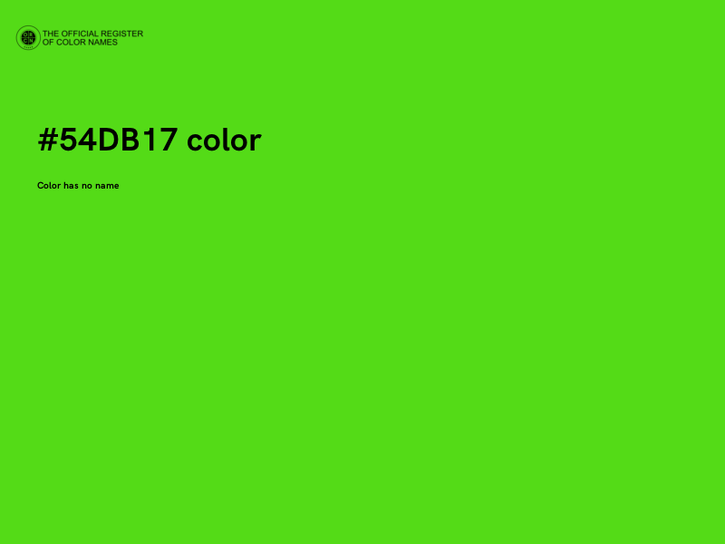 #54DB17 color image