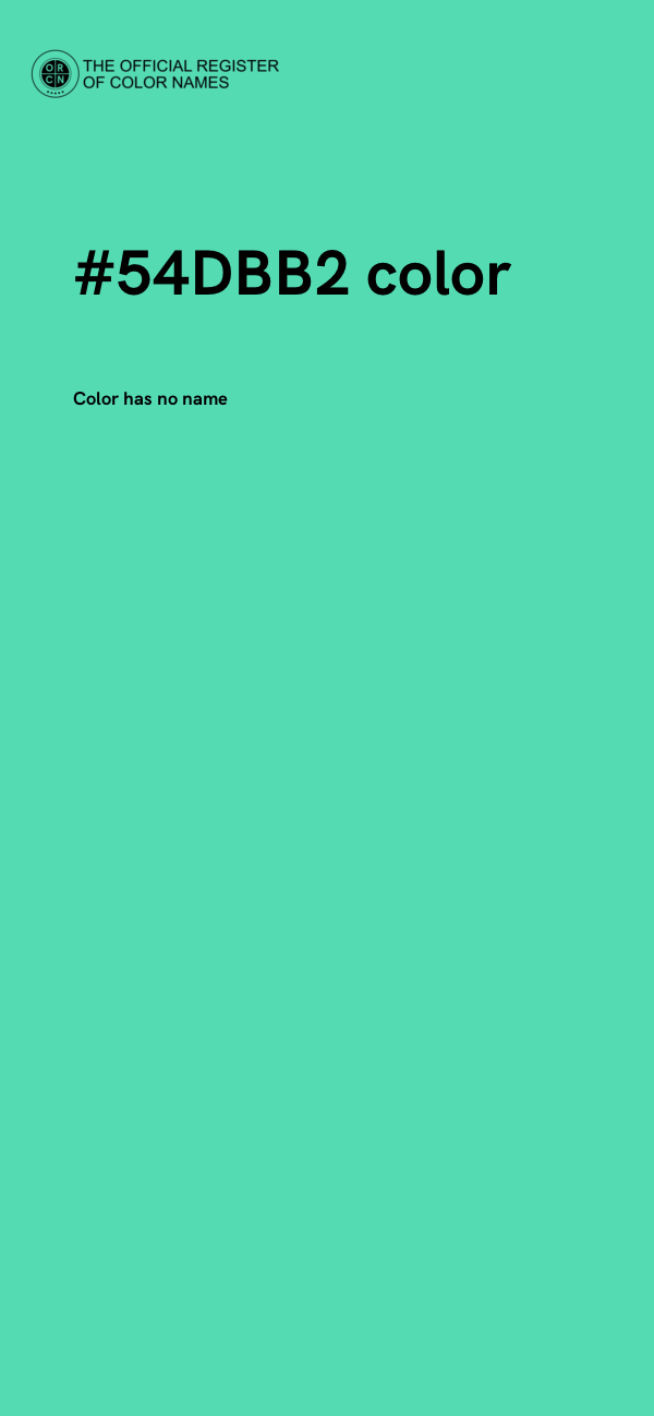 #54DBB2 color image