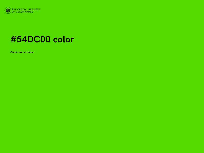 #54DC00 color image