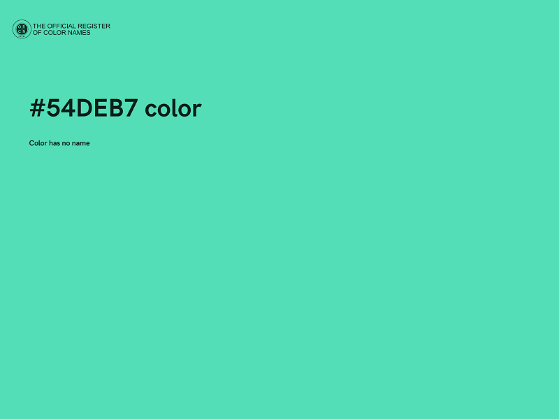 #54DEB7 color image