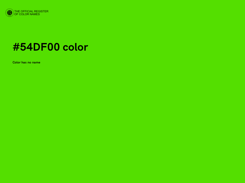 #54DF00 color image