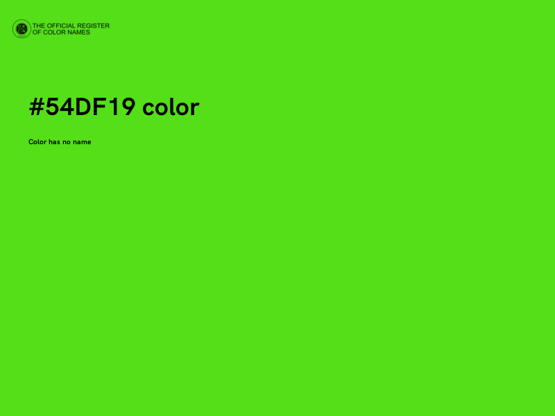 #54DF19 color image