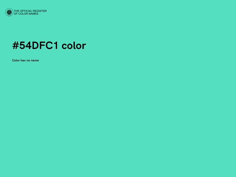 #54DFC1 color image