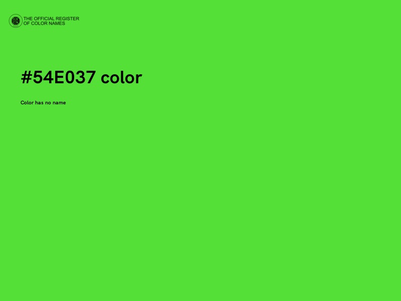 #54E037 color image