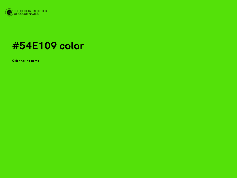 #54E109 color image