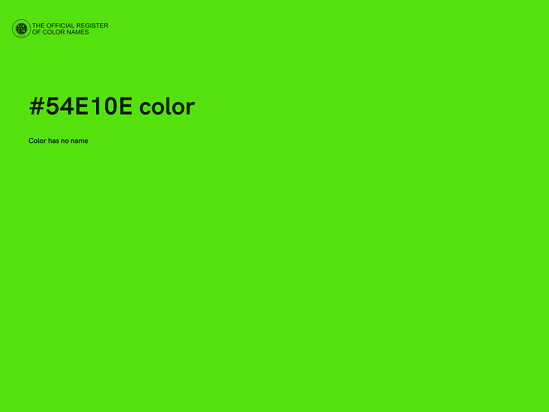 #54E10E color image