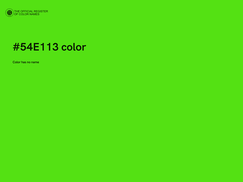 #54E113 color image