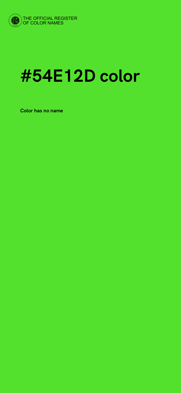#54E12D color image