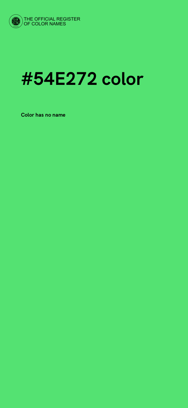 #54E272 color image
