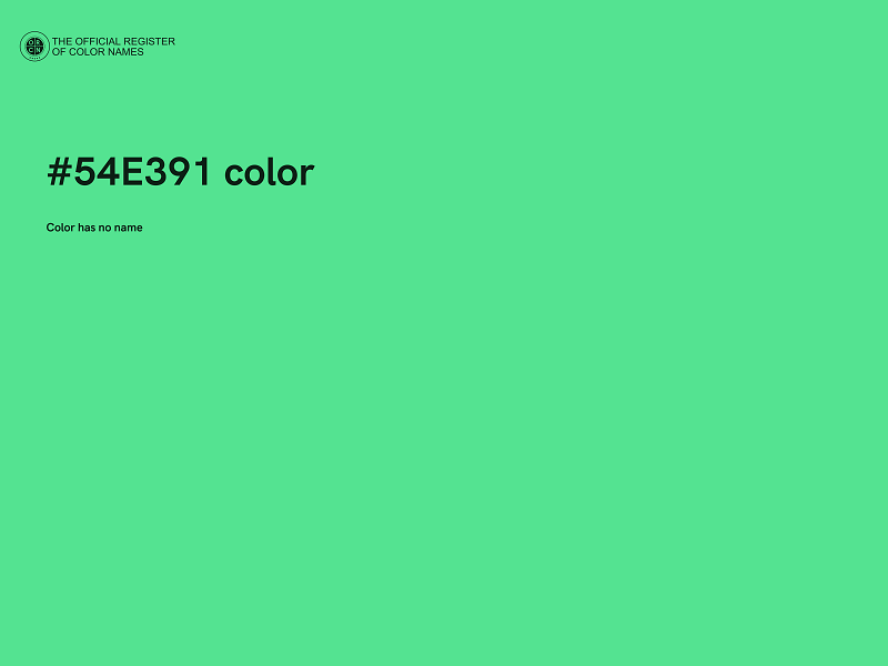 #54E391 color image