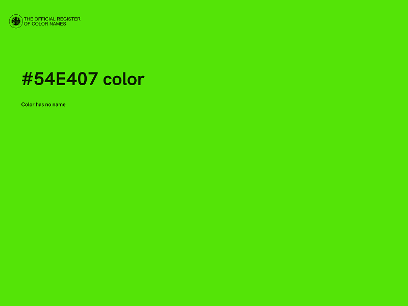 #54E407 color image