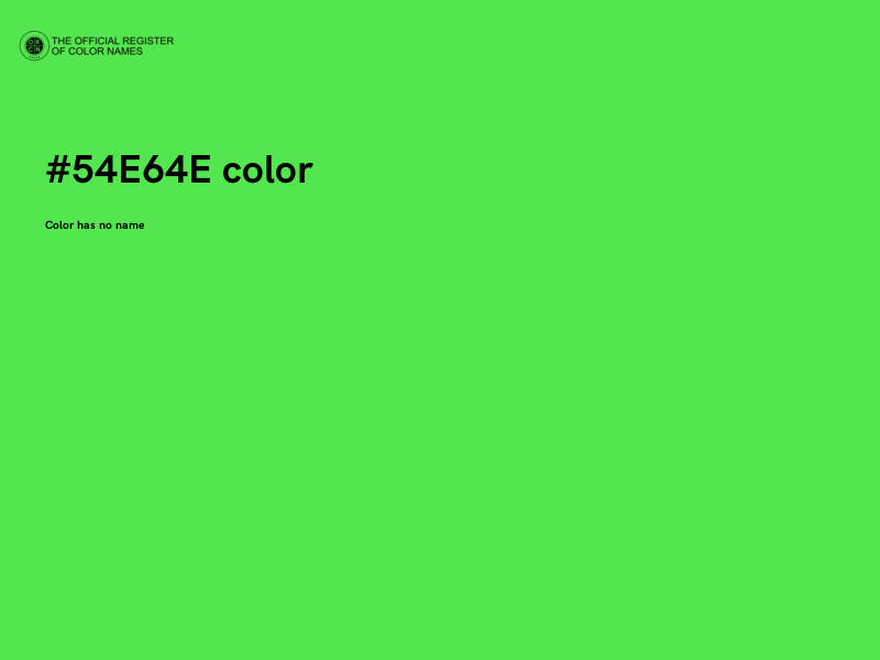#54E64E color image