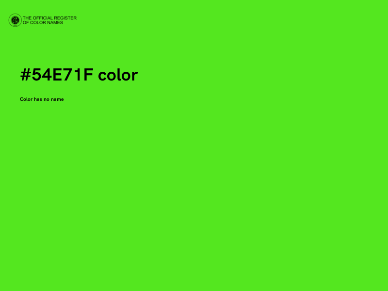 #54E71F color image
