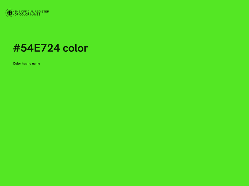 #54E724 color image