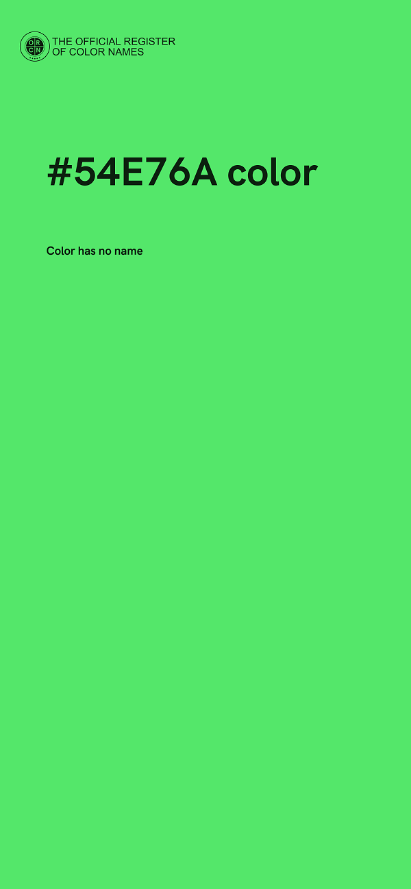 #54E76A color image