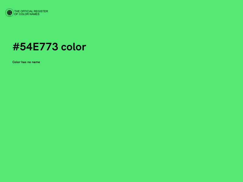 #54E773 color image