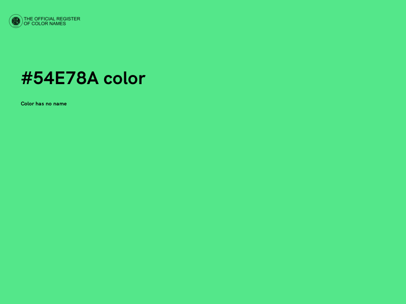 #54E78A color image