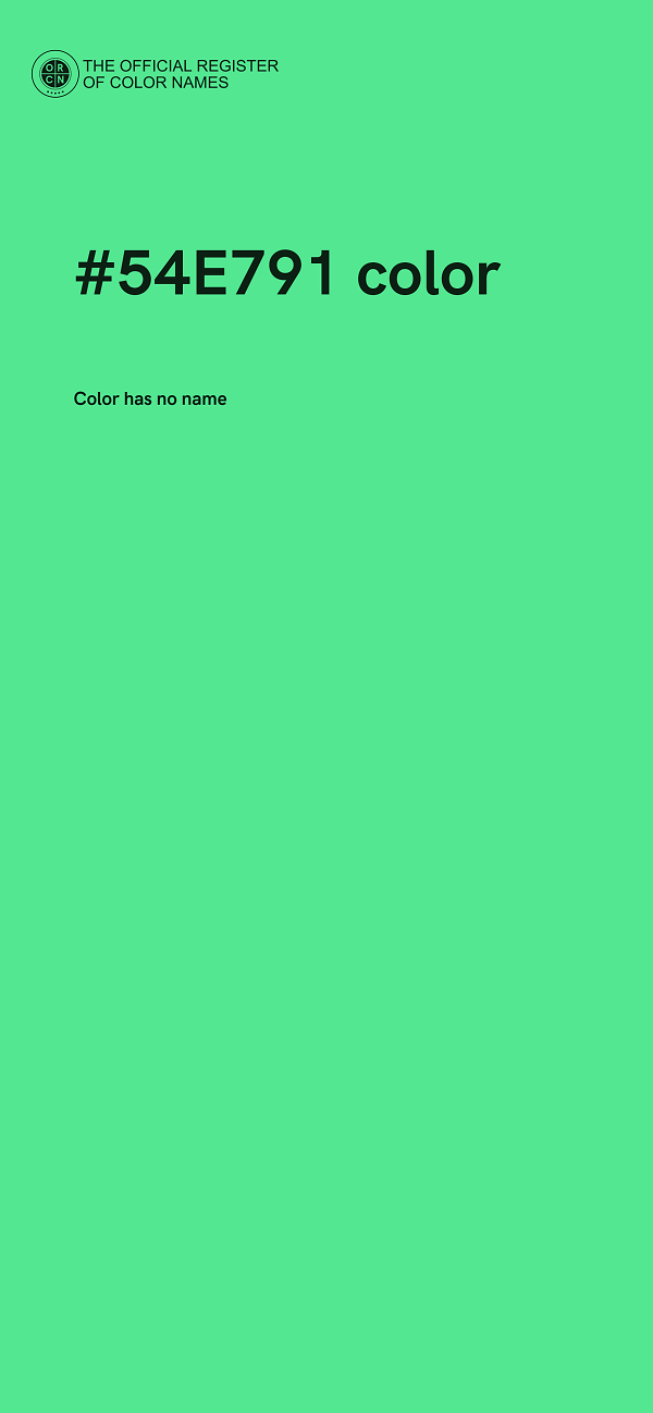 #54E791 color image