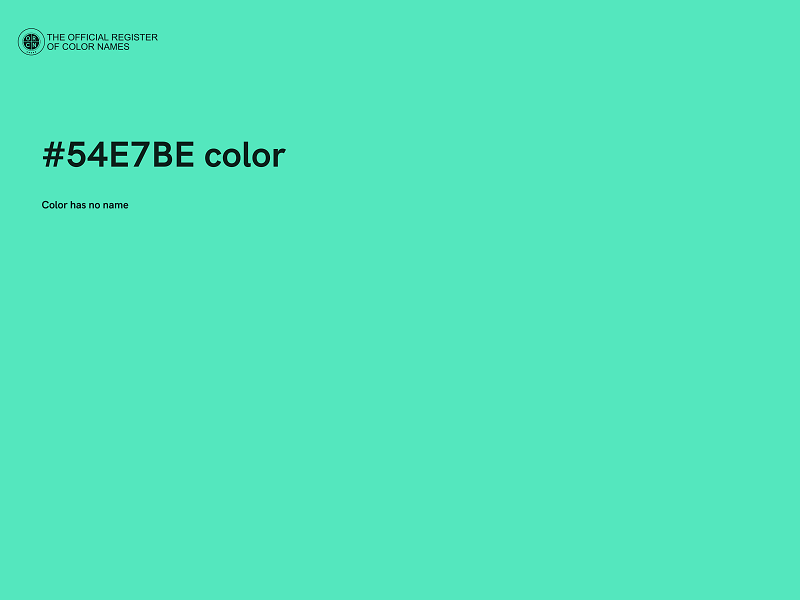 #54E7BE color image
