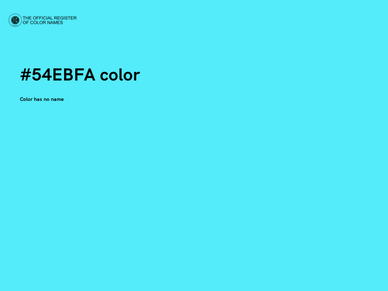 #54EBFA color image