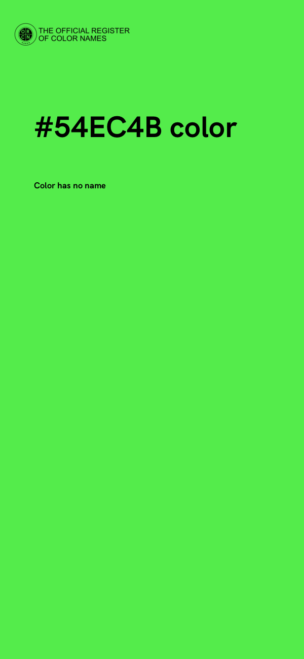 #54EC4B color image