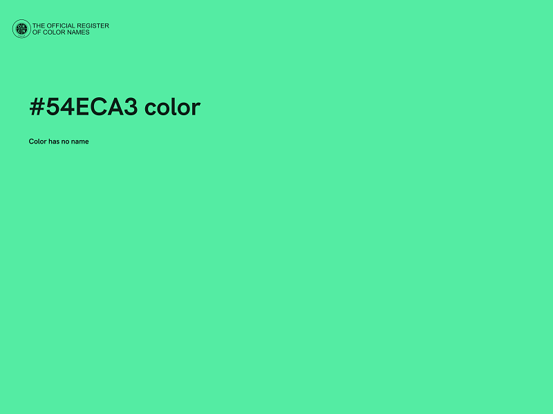 #54ECA3 color image