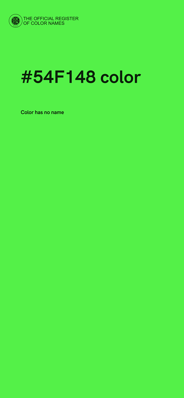 #54F148 color image