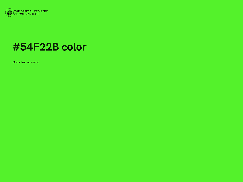 #54F22B color image