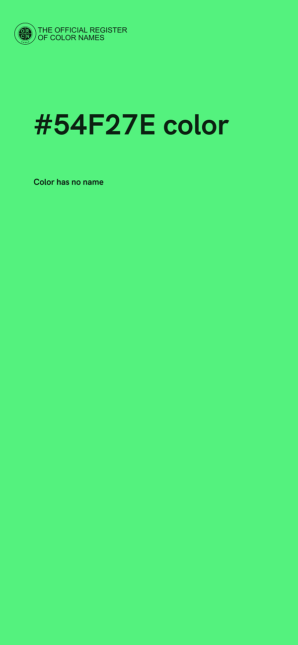 #54F27E color image