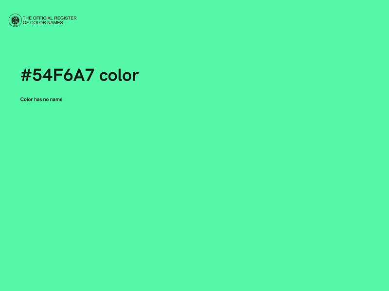 #54F6A7 color image