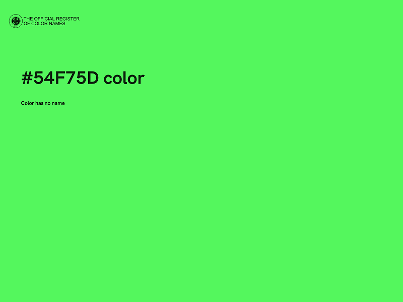 #54F75D color image
