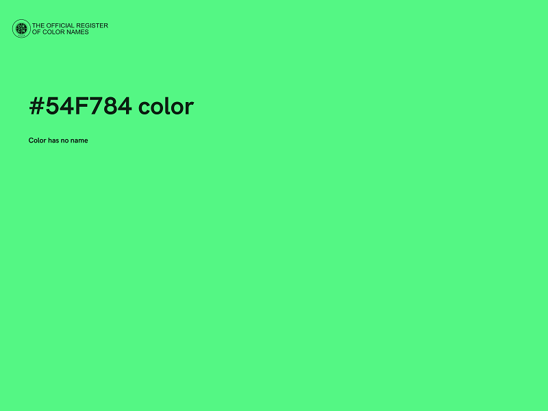 #54F784 color image