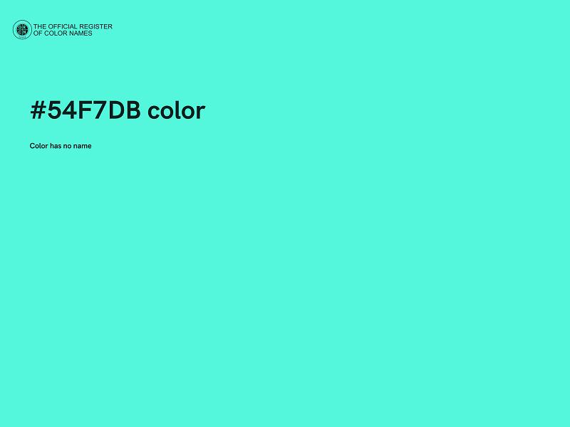 #54F7DB color image