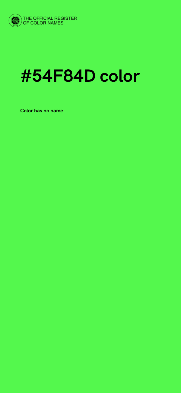 #54F84D color image