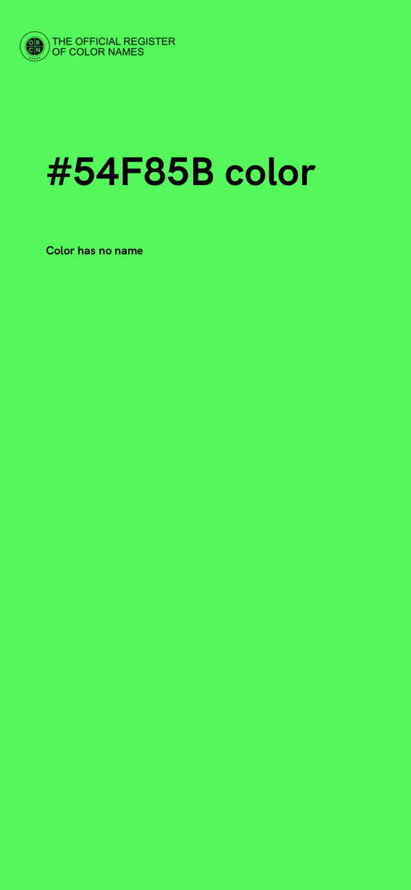 #54F85B color image