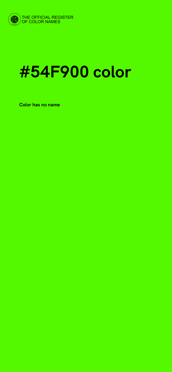 #54F900 color image