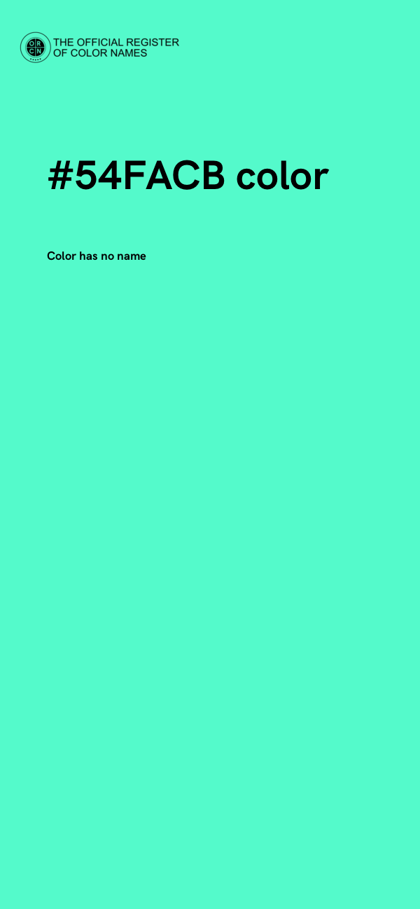#54FACB color image
