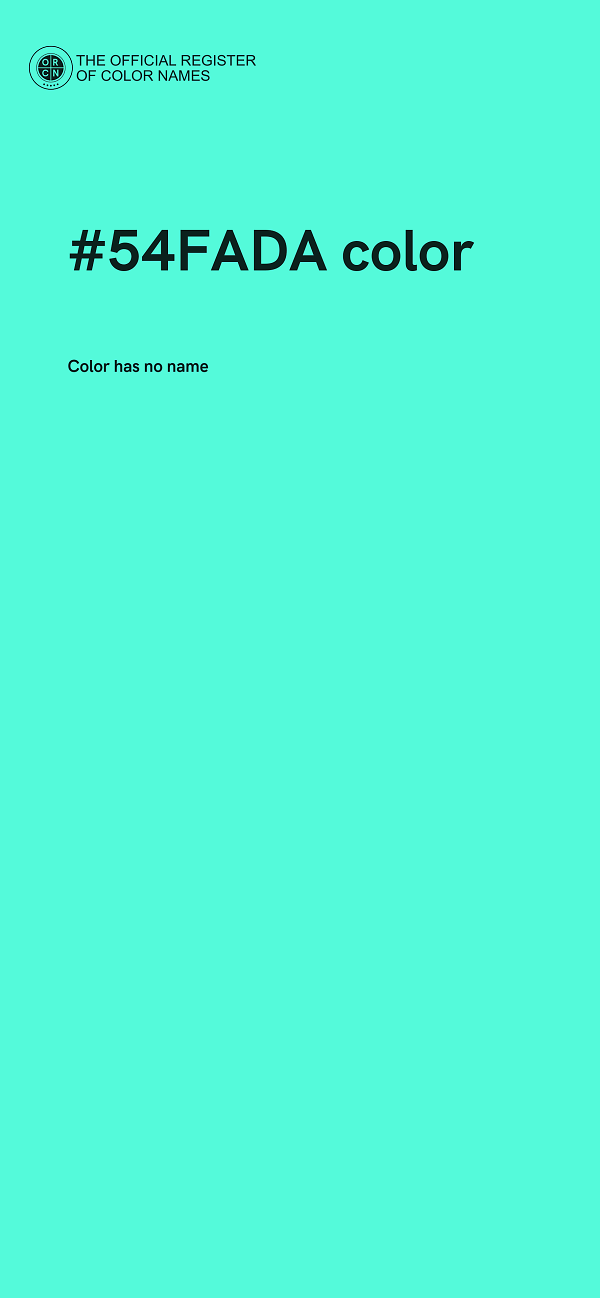 #54FADA color image