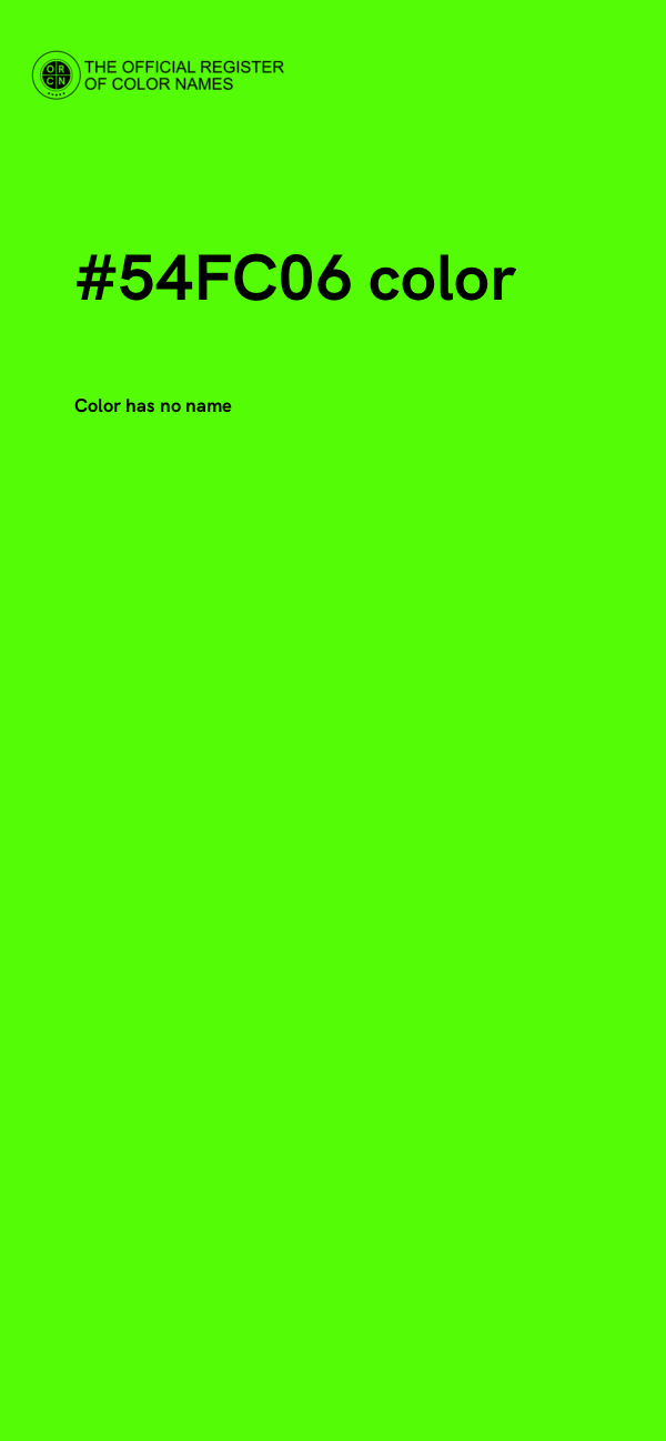 #54FC06 color image