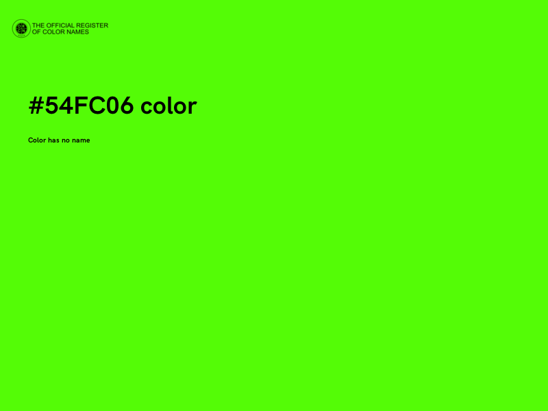 #54FC06 color image