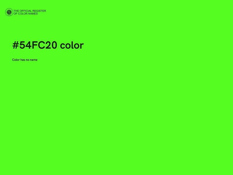#54FC20 color image