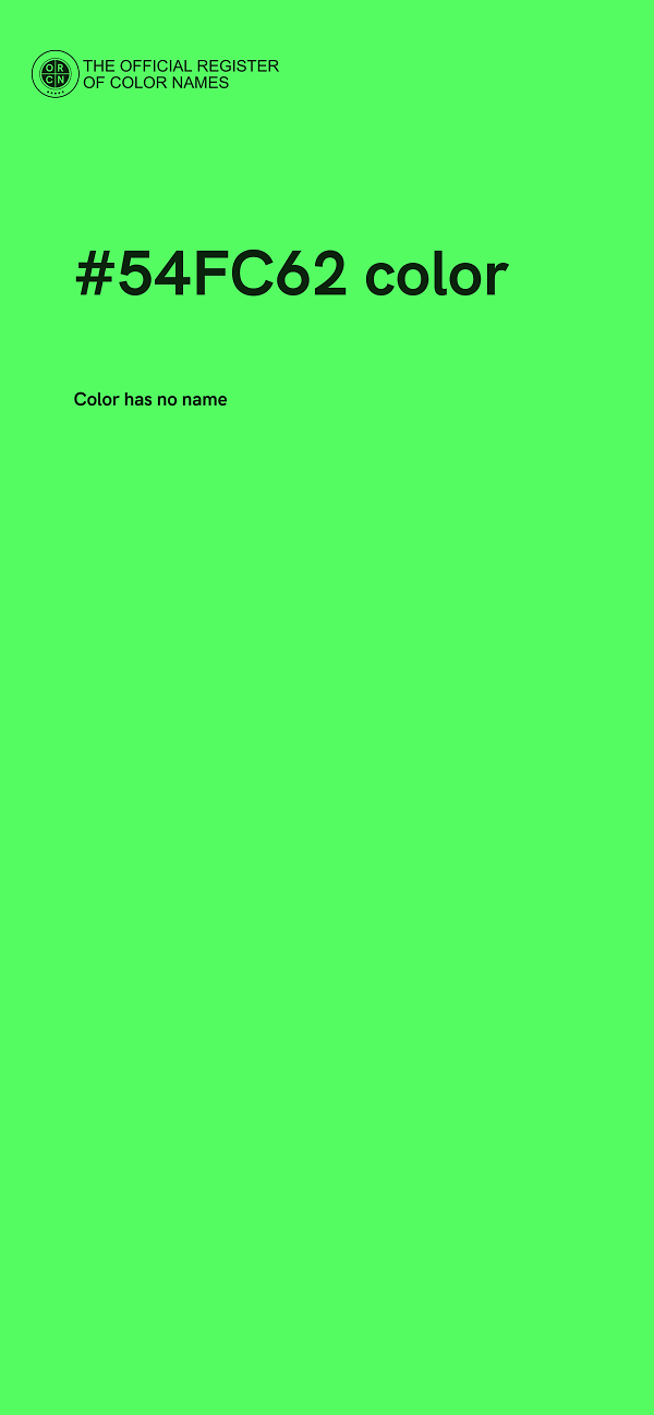 #54FC62 color image