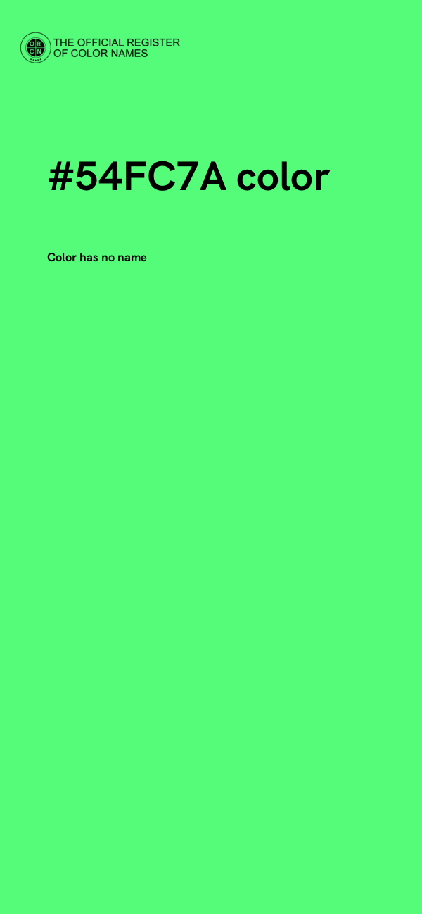 #54FC7A color image