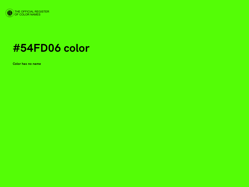 #54FD06 color image