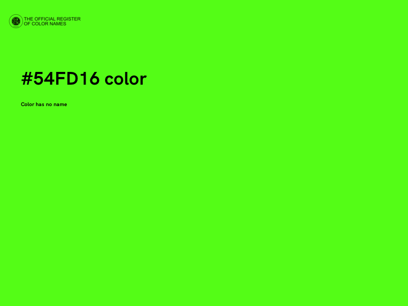 #54FD16 color image