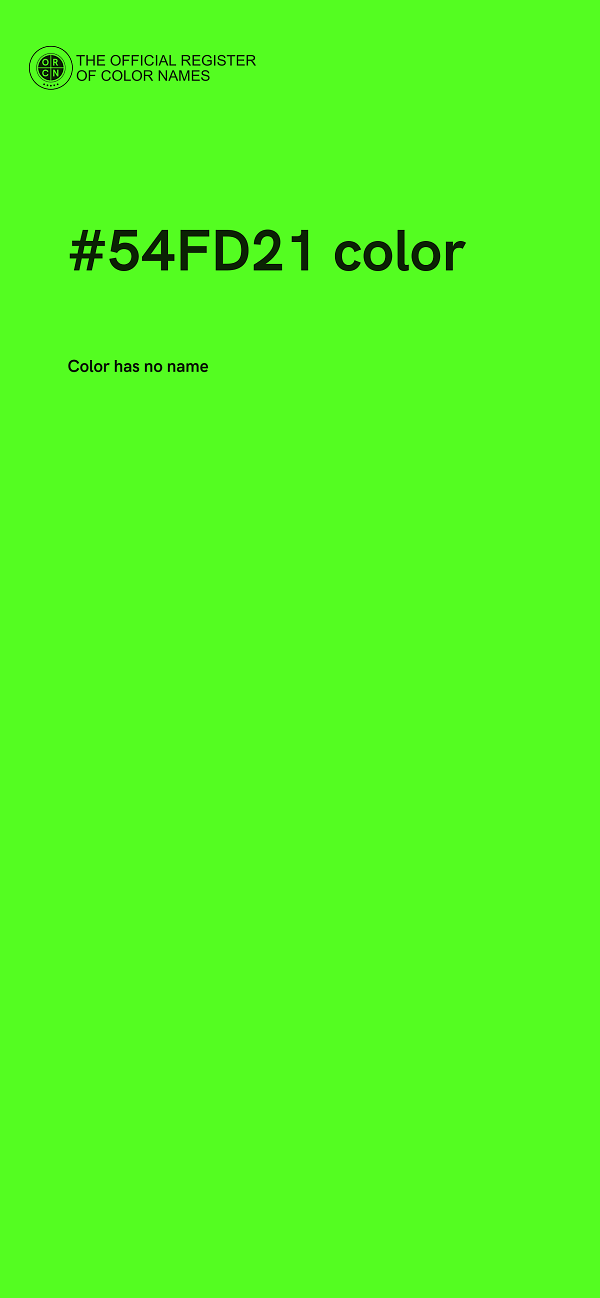 #54FD21 color image