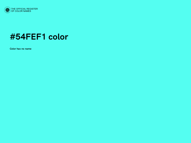 #54FEF1 color image