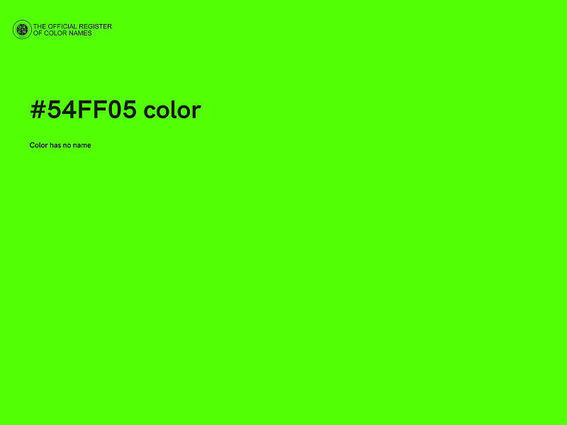 #54FF05 color image